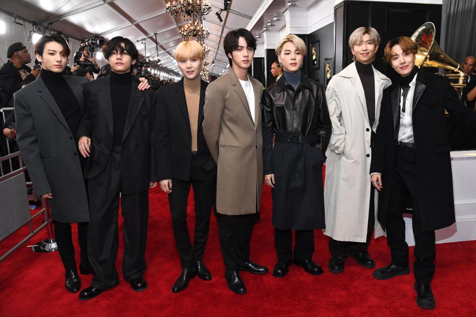 BTS at the 2020 Grammy'ss